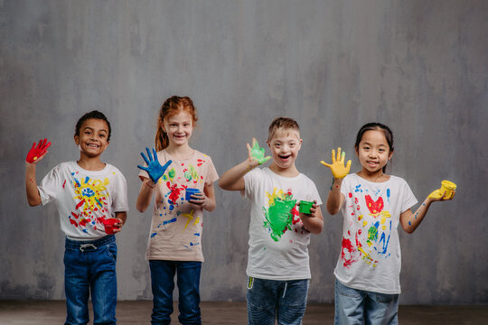 Children at Dnyankshitij Special Education Centre